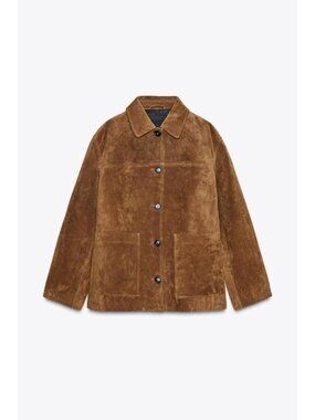 ZARA ZW COLLECTION LIMITED EDITION SUEDE LEATHER JACKET